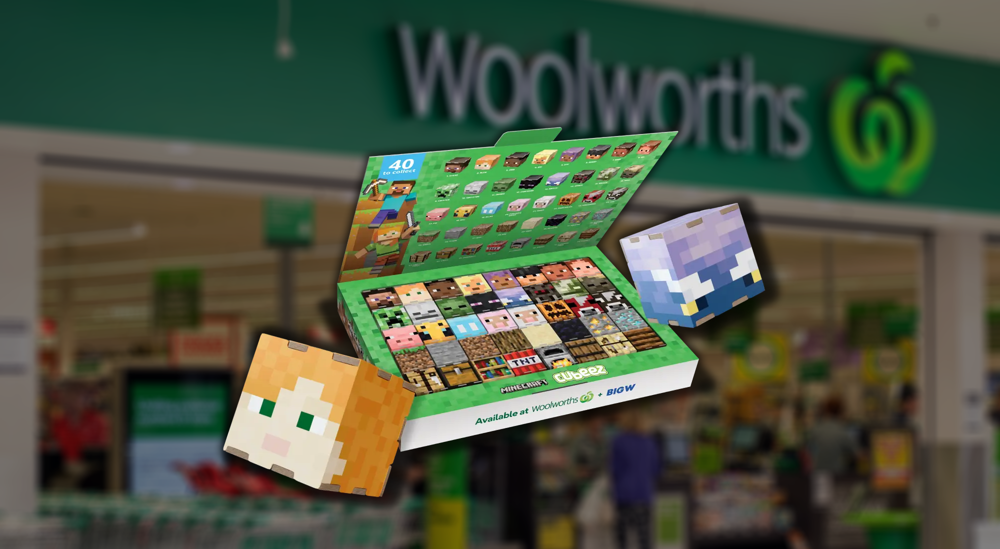 Woolworths Minecraft Collectibles