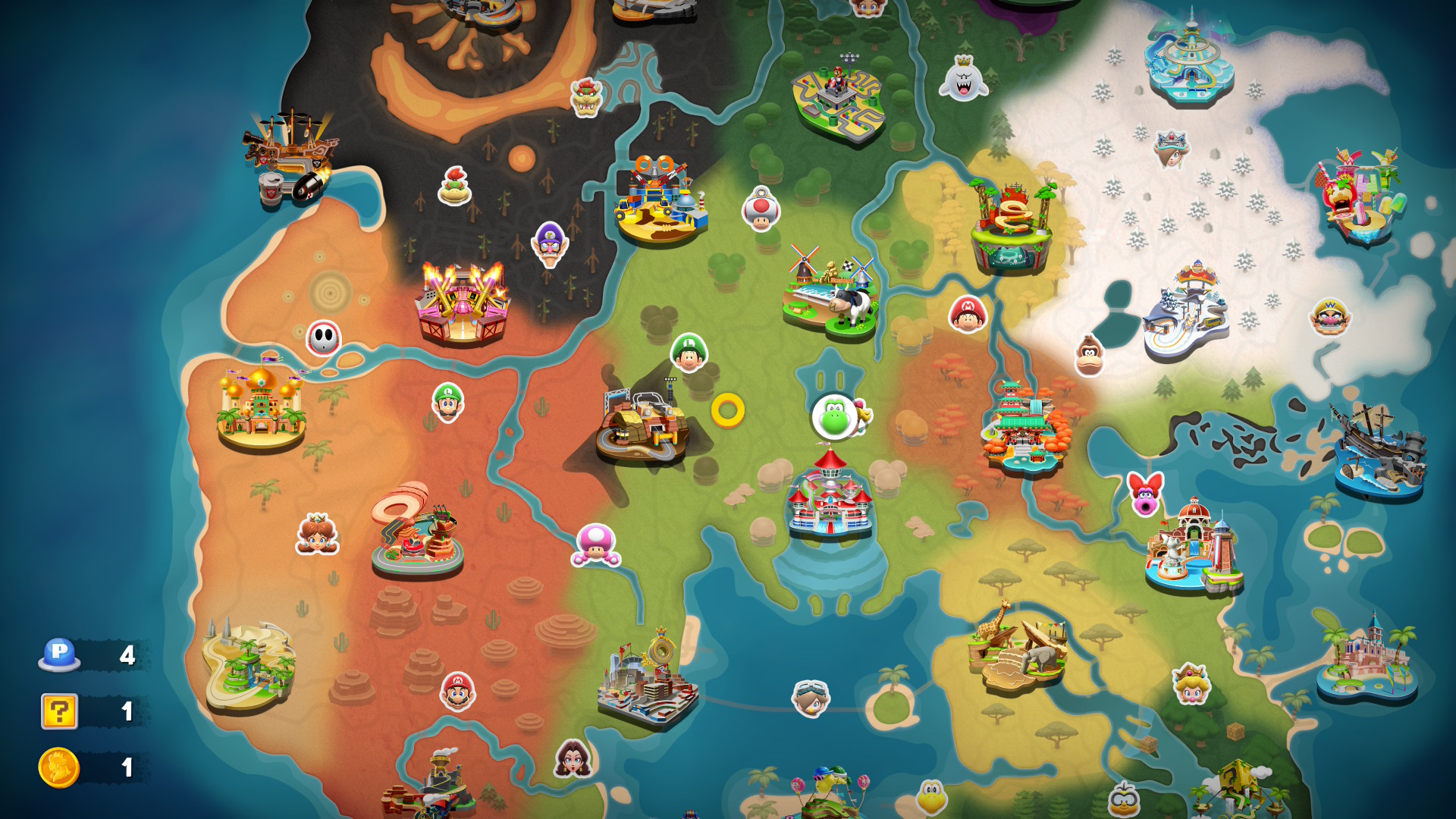 Mario Kart World map